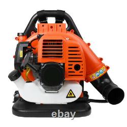 Commercial Backpack Leaf Blower Gas Powered 175 Mph 42,7cc 2 Stroke Engine Tool