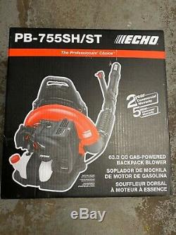 Echo Backpack Souffleuse Pb755sh-st 63.3cc Gaz Pb755st 233 Mph Pb755sh Nouveau