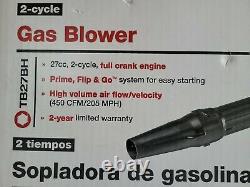 Leaf Blower Gas Full Crank Engine 2 Cycle Variable Vitesse Throttle Réglable