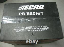 Nouveau! 2020 Echo Pb-580t 58.2cc Gas Backpack Blower Catégorie Professionnelle