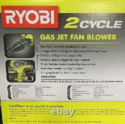 Ryobi 2 Cycles Ventilateur De Jet De Gaz 25 CC 520 Cfm 160 Mph Modèle Ry25axbvnm