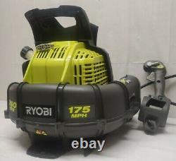 Ryobi Ry38bp 175 Mph 760 Cfm 2 Cycle Gas Backpack Leaf Blower 2 Course