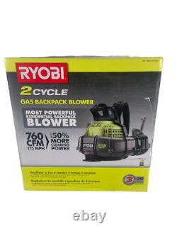 Ryobi Tools 2 Cycle De Sac À Dos De Gaz Modèle De Souffleur# Ry38bpvnm Brand New (l 2321)