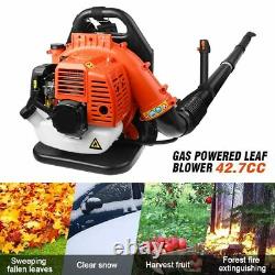 Sac À Dos Commercial Leaf Blower Gas Powered Grass Lawn Blower 2-stroke 42.7cc