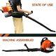 Us Backpack Leaf Blower Gas Powered Snow Blower 650cfm 2-stroke Withhuil Bouteille Kit